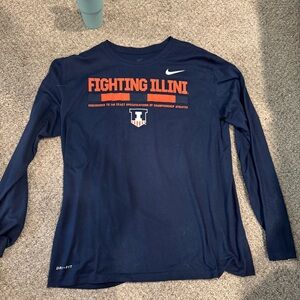 Nike Navy Fighting Illini Tee